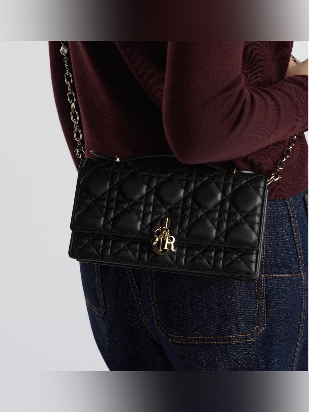 Dior My Dior Mini Bag Black Lambskin GHW - Picture 9 of 9